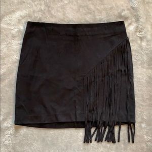 Black Suede Skirt